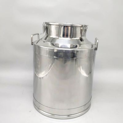 মিরর পলিশিং 40ltr স্টেইনলেস স্টিল পিনাট বাটার ফার্ম সিলযুক্ত দুধ ক্যান