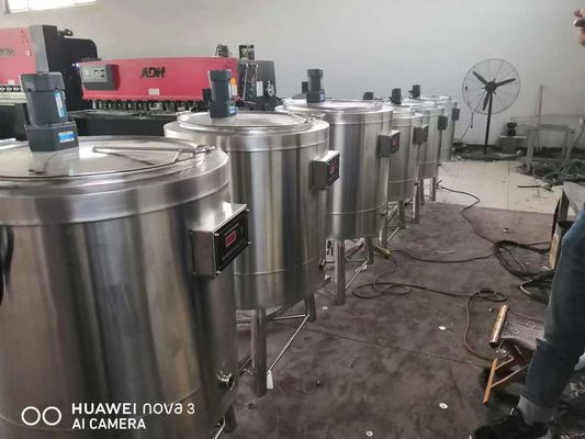 উন্নত প্রযুক্তি সহ 500L নো মরিচা স্টেইনলেস স্টীল পেস্টুরাইজার মেশিন