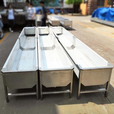 220V 50HZ পশুর মদ্যপান ট্রান 3500 * 380 * 250 মিমি স্টেইনলেস স্টিল গরু ট্রট rough
