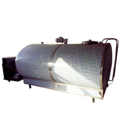 SUS304 স্টেইনলেস স্টীল দুধ কুলিং ট্যাঙ্ক 500 ltr কাস্টমাইজড মিল্ক জুস চিলার
