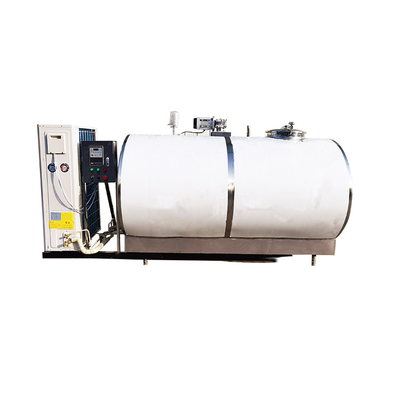 চিলিং স্টোরিং মিল্ক কুলিং ট্যাঙ্ক 304ss 2000 লিটার অনুভূমিক